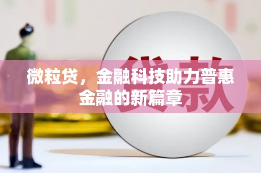 资溪微粒贷，金融科技助力普惠金融的新篇章