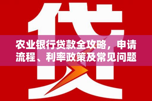 资溪农业银行贷款全攻略，申请流程、利率政策及常见问题解析