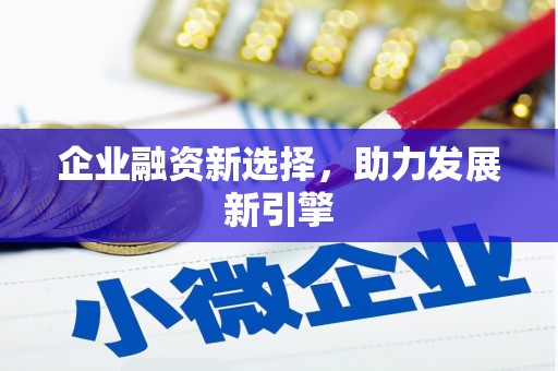 资溪企业融资新选择，助力发展新引擎