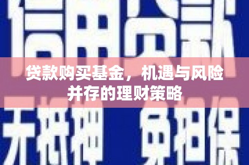 资溪贷款购买基金，机遇与风险并存的理财策略