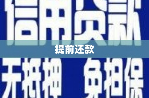 资溪提前还款
