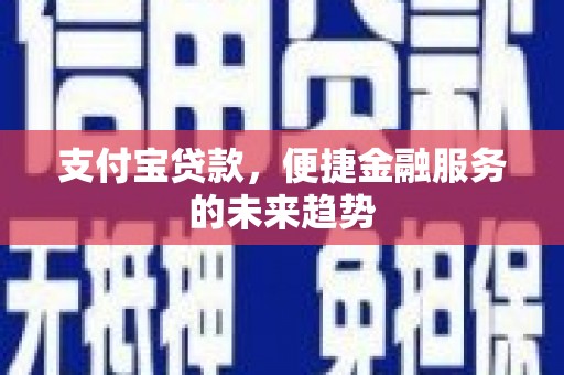 资溪支付宝贷款，便捷金融服务的未来趋势