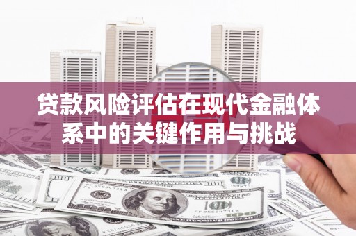 资溪贷款风险评估在现代金融体系中的关键作用与挑战