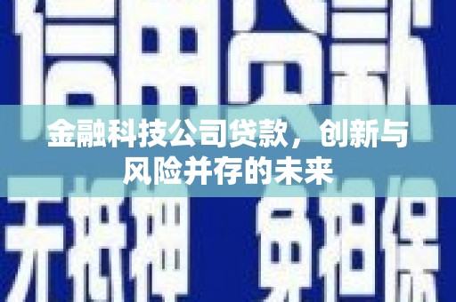 资溪金融科技公司贷款，创新与风险并存的未来
