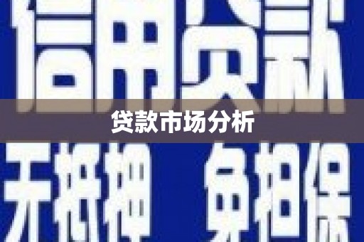 资溪贷款市场分析