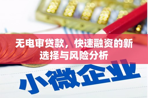 资溪无电审贷款，快速融资的新选择与风险分析