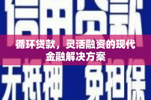 资溪循环贷款，灵活融资的现代金融解决方案