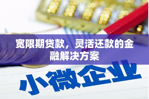 资溪宽限期贷款，灵活还款的金融解决方案