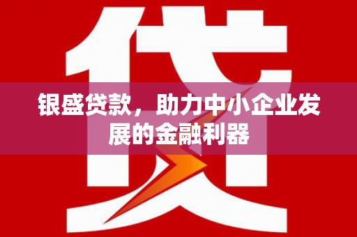 资溪银盛贷款，助力中小企业发展的金融利器