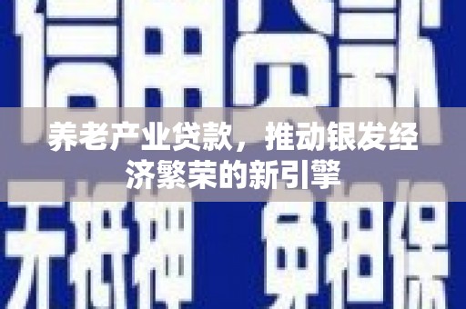 资溪养老产业贷款，推动银发经济繁荣的新引擎