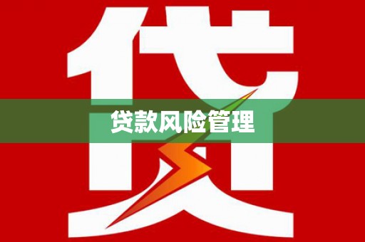 资溪贷款风险管理