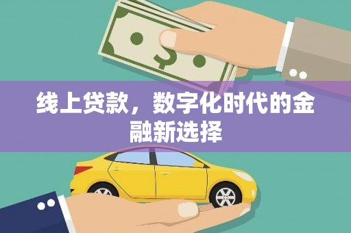 资溪线上贷款，数字化时代的金融新选择