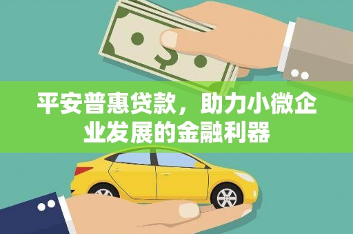 资溪平安普惠贷款，助力小微企业发展的金融利器