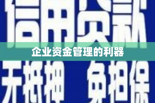 资溪企业资金管理的利器